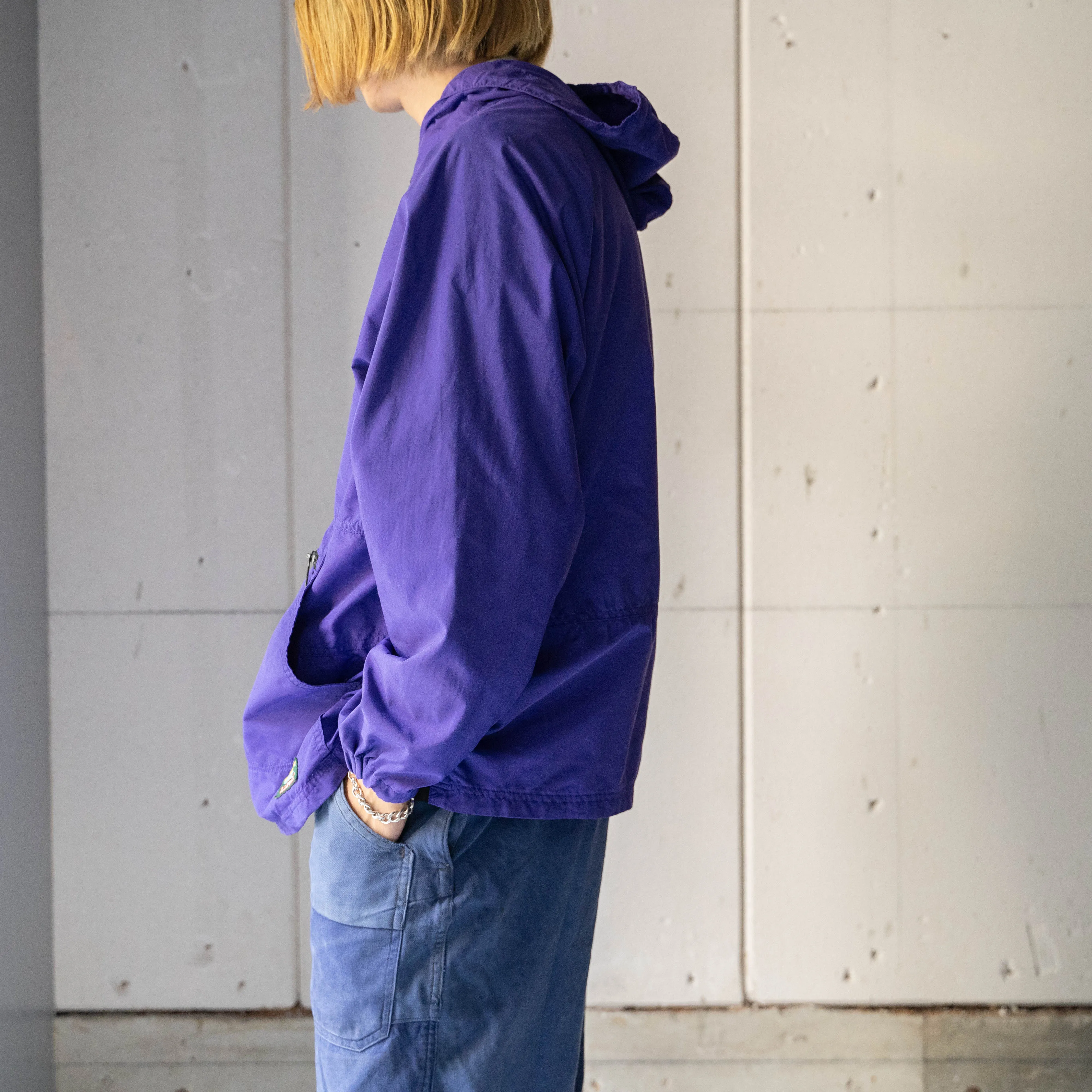 1970-1980s L.L.Bean purple color anorak parka 'made in USA'