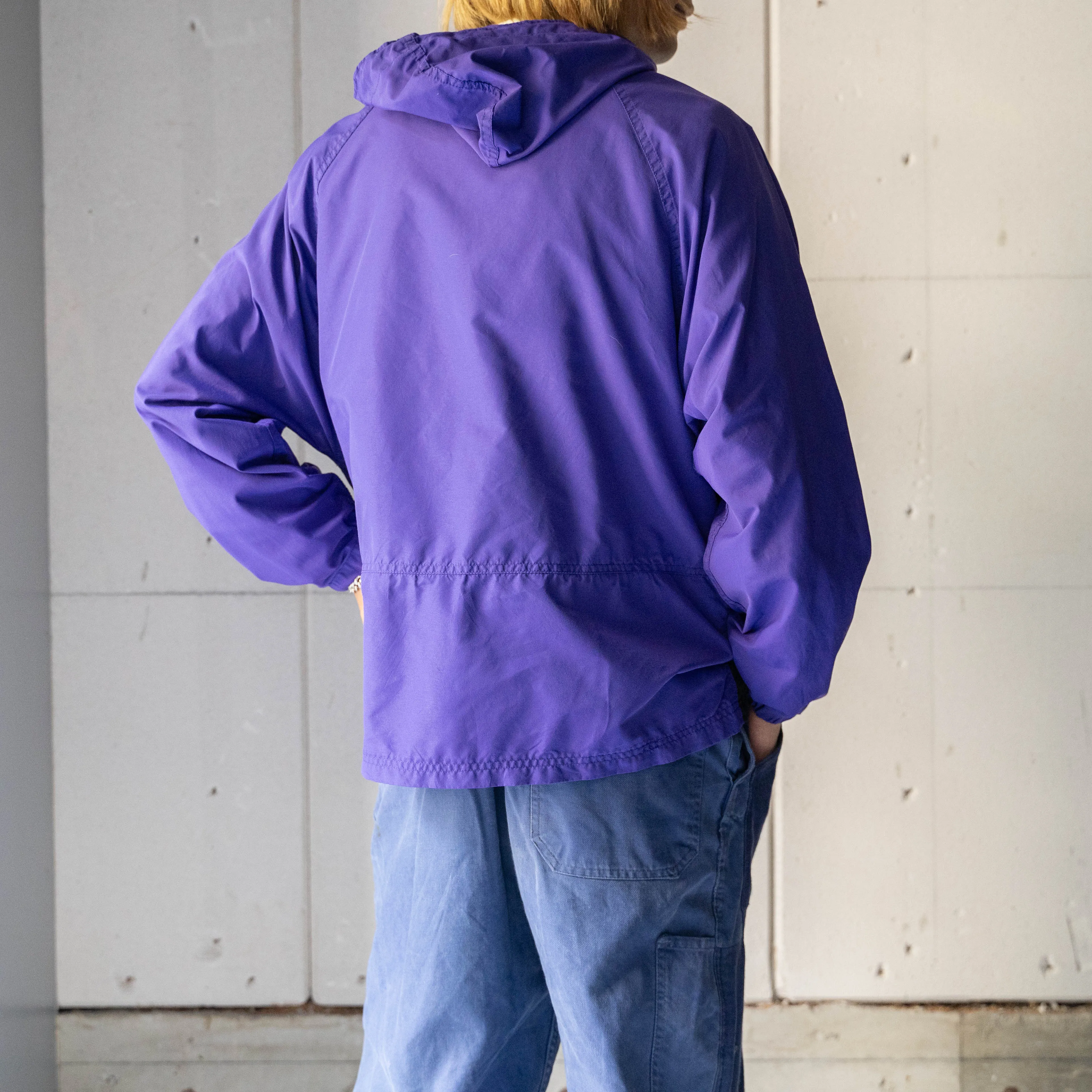 1970-1980s L.L.Bean purple color anorak parka 'made in USA'