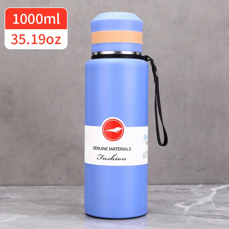 1pc Multifunctional Stainless Steel Vacuum Flask with Large Capacity and Insulated Lid for Hot and Cold Beverages - Retains Heat and Cold for Hours