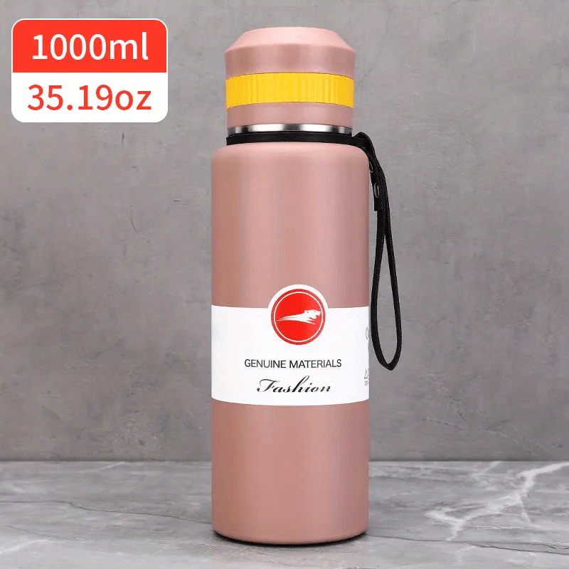 1pc Multifunctional Stainless Steel Vacuum Flask with Large Capacity and Insulated Lid for Hot and Cold Beverages - Retains Heat and Cold for Hours