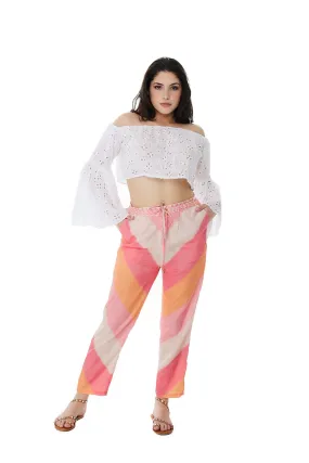 2464 Pink Boho Pants