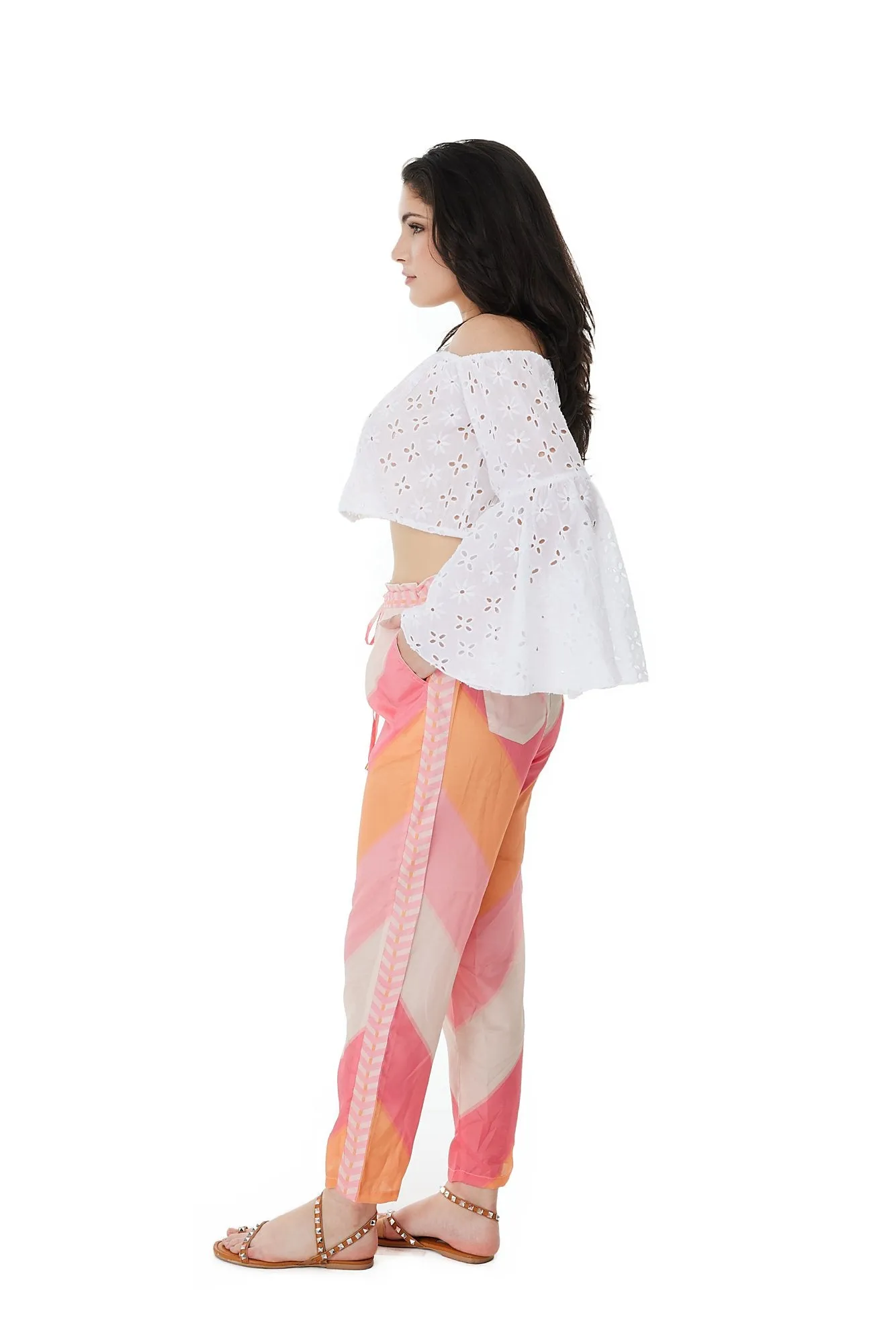 2464 Pink Boho Pants