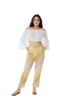 2484 Lime boho Pants