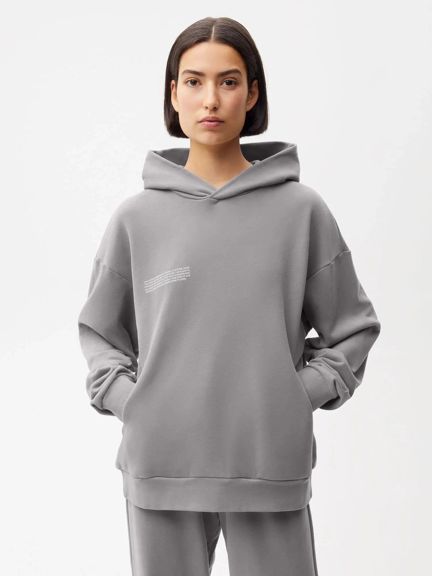 365 Hoodie - Solar System—moon grey