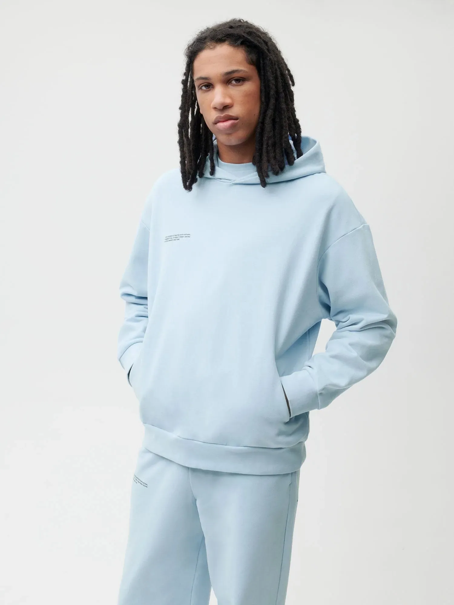 365 Midweight Organic Cotton Hoodie—baby blue