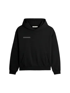 365 Midweight Organic Cotton Hoodie—black