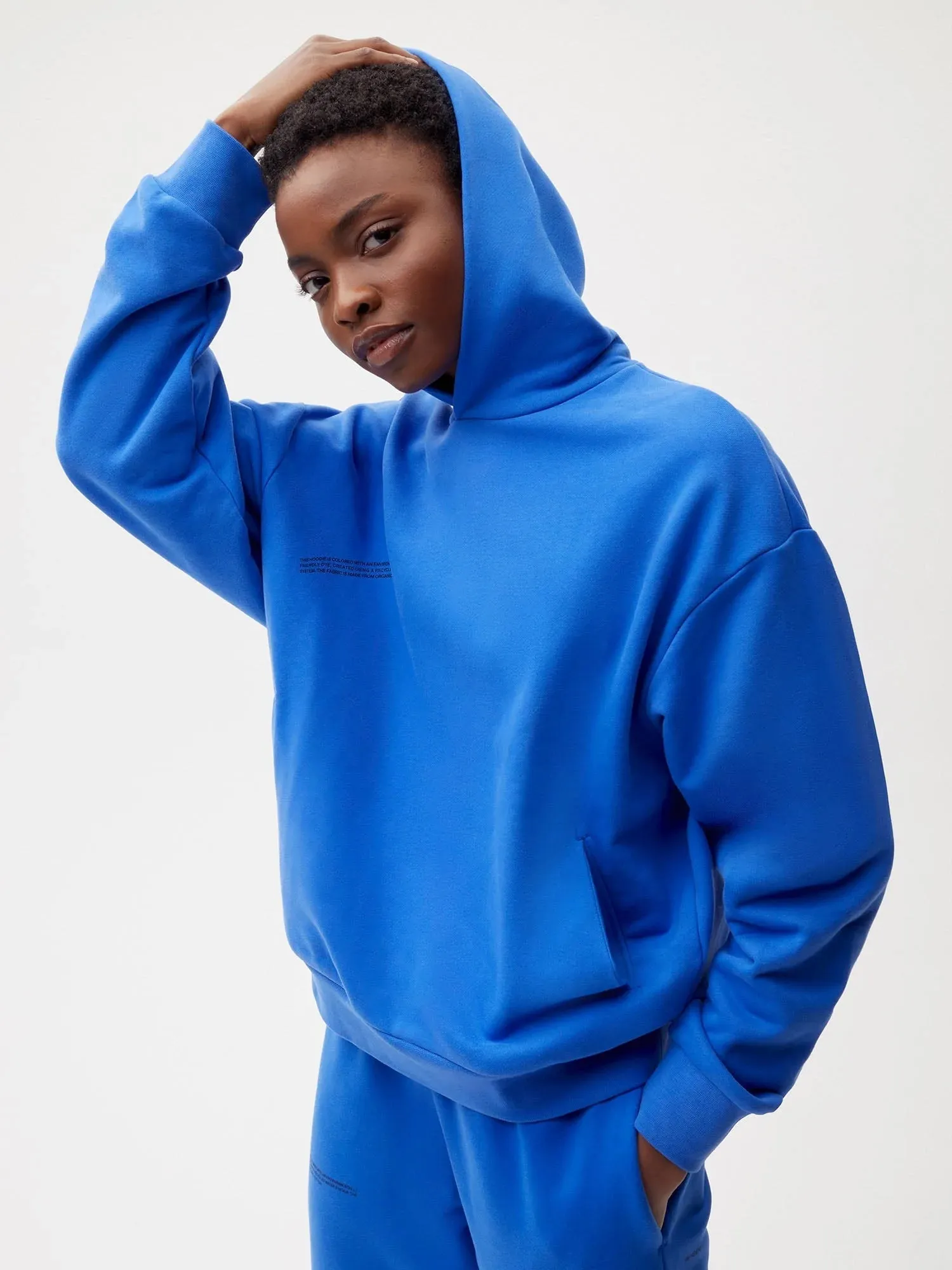 365 Midweight Organic Cotton Hoodie—cobalt blue