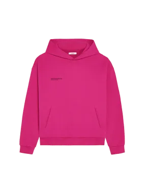 365 Midweight Organic Cotton Hoodie—foxglove pink