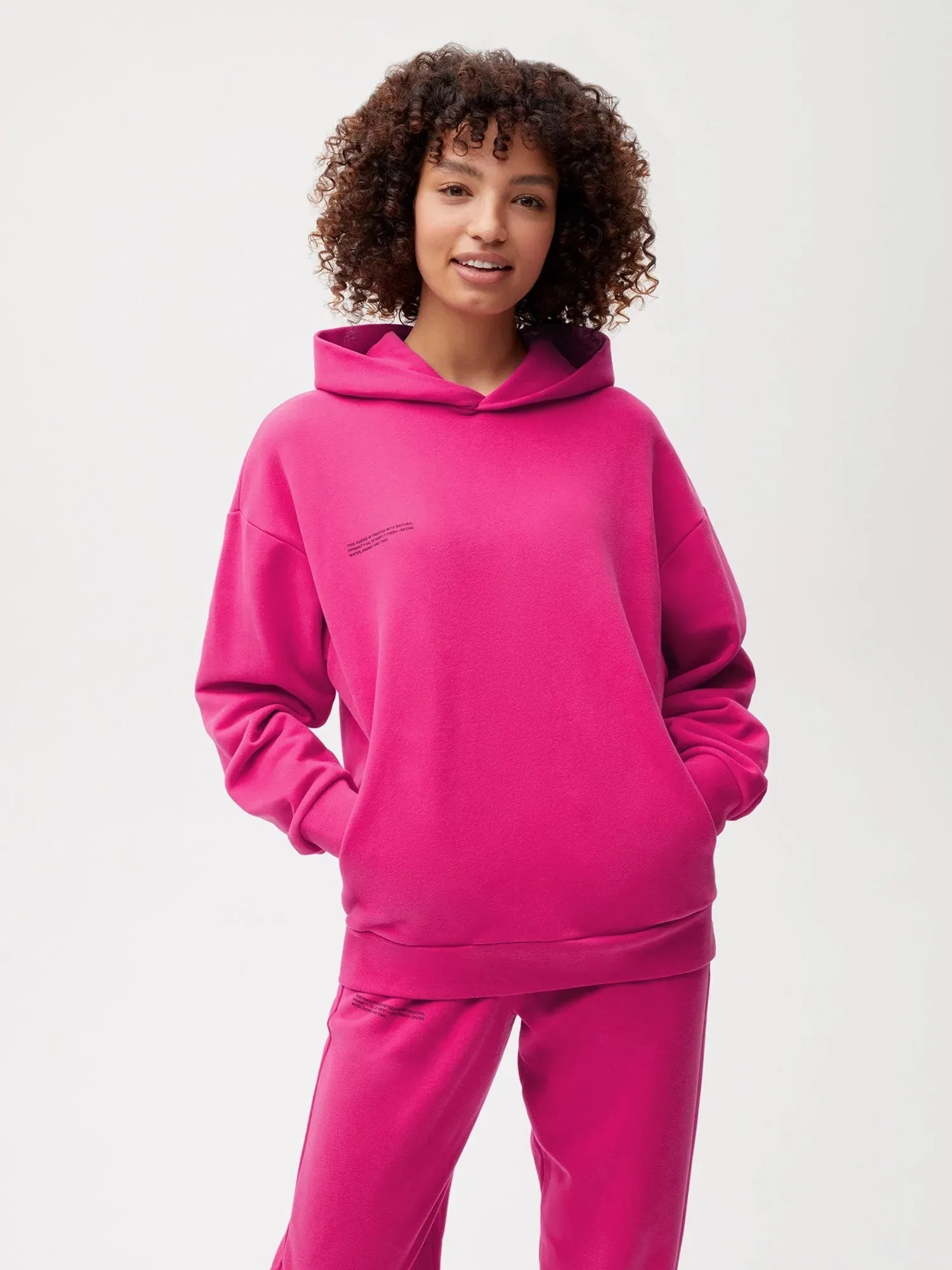 365 Midweight Organic Cotton Hoodie—foxglove pink