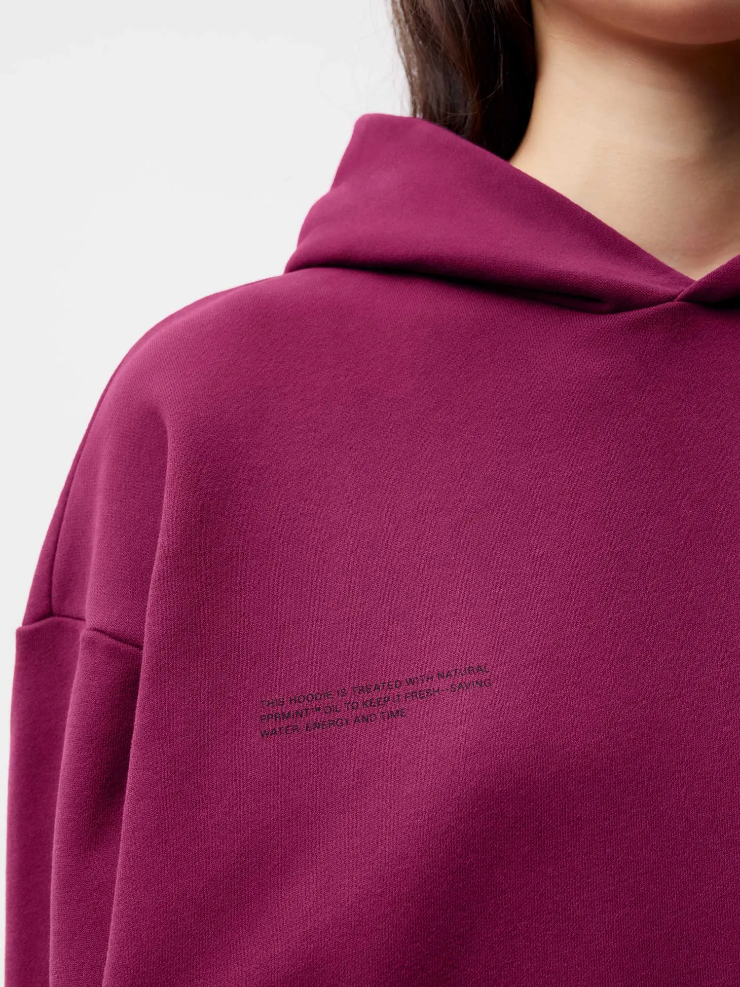 365 Midweight Organic Cotton Hoodie—plum purple