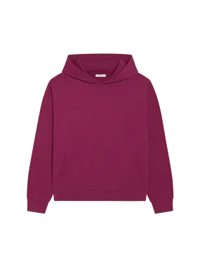 365 Midweight Organic Cotton Hoodie—plum purple