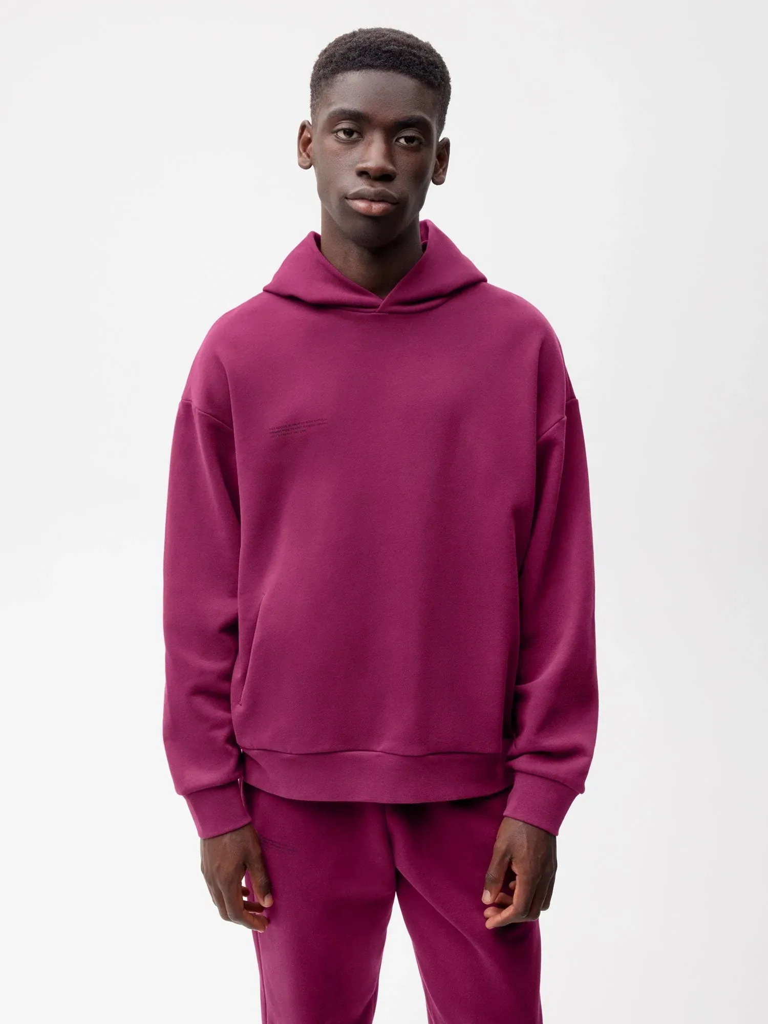 365 Midweight Organic Cotton Hoodie—plum purple