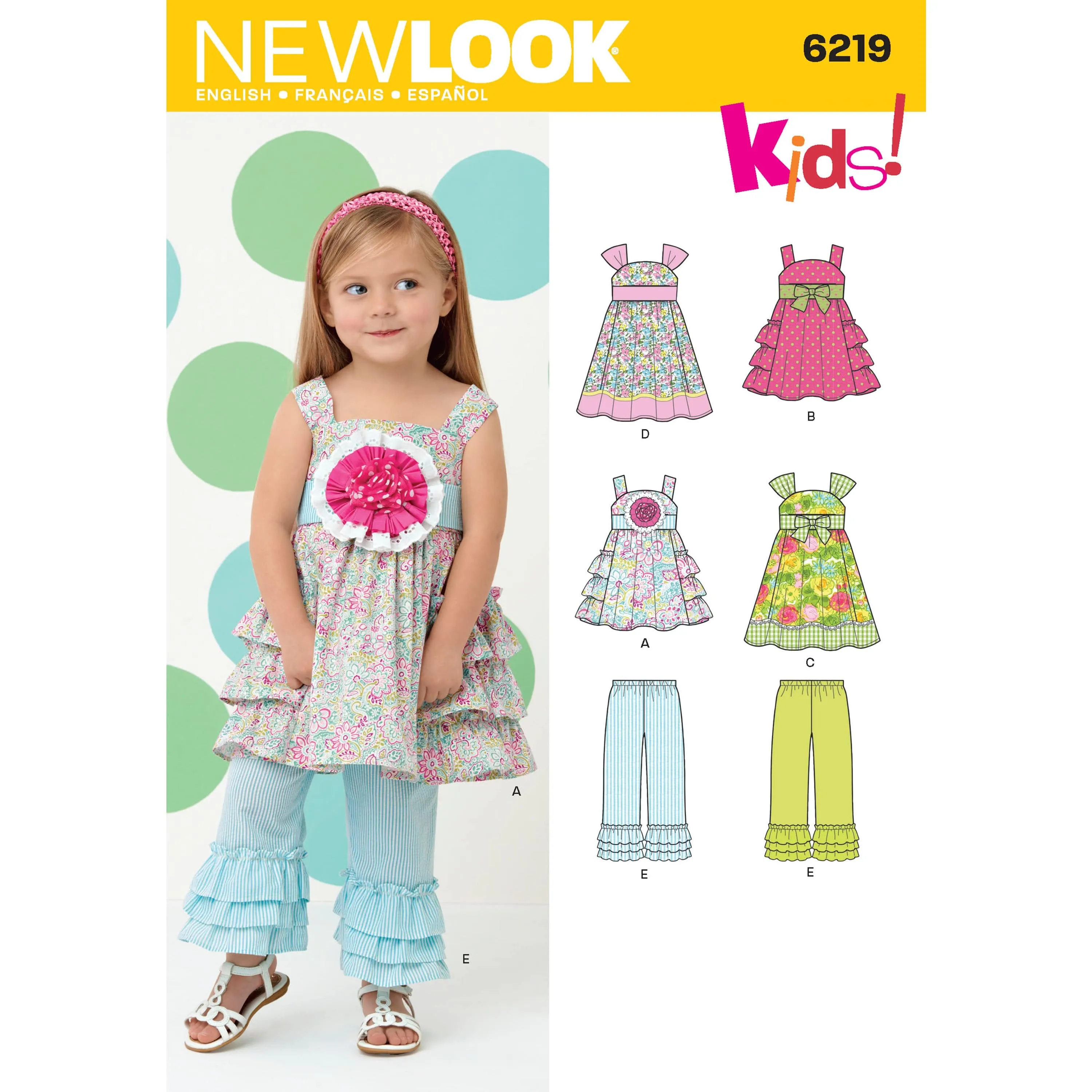 6219 Toddlers' Dress and Pants