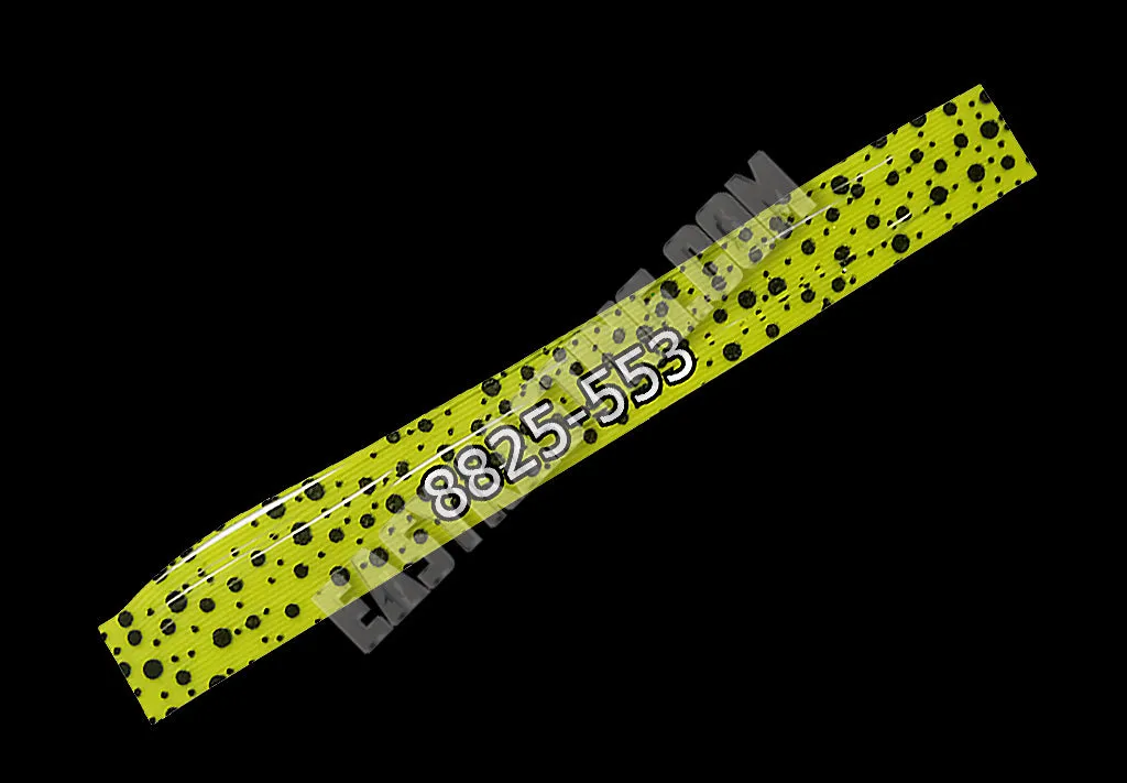 8825-553 Chartreuse \ Black Dots