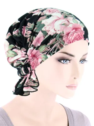 Abbey Cap Blush Pink Rose Floral