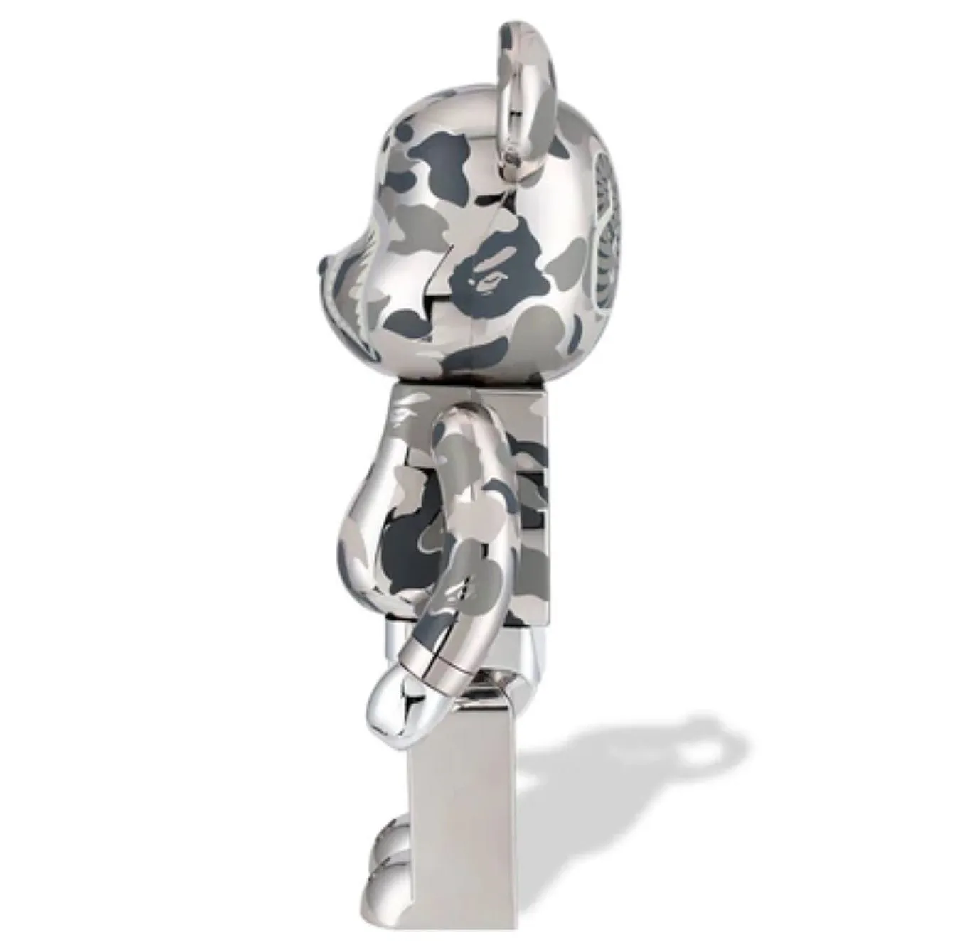 ABC Camo Shark- Silver 1000%  Be@rbrick