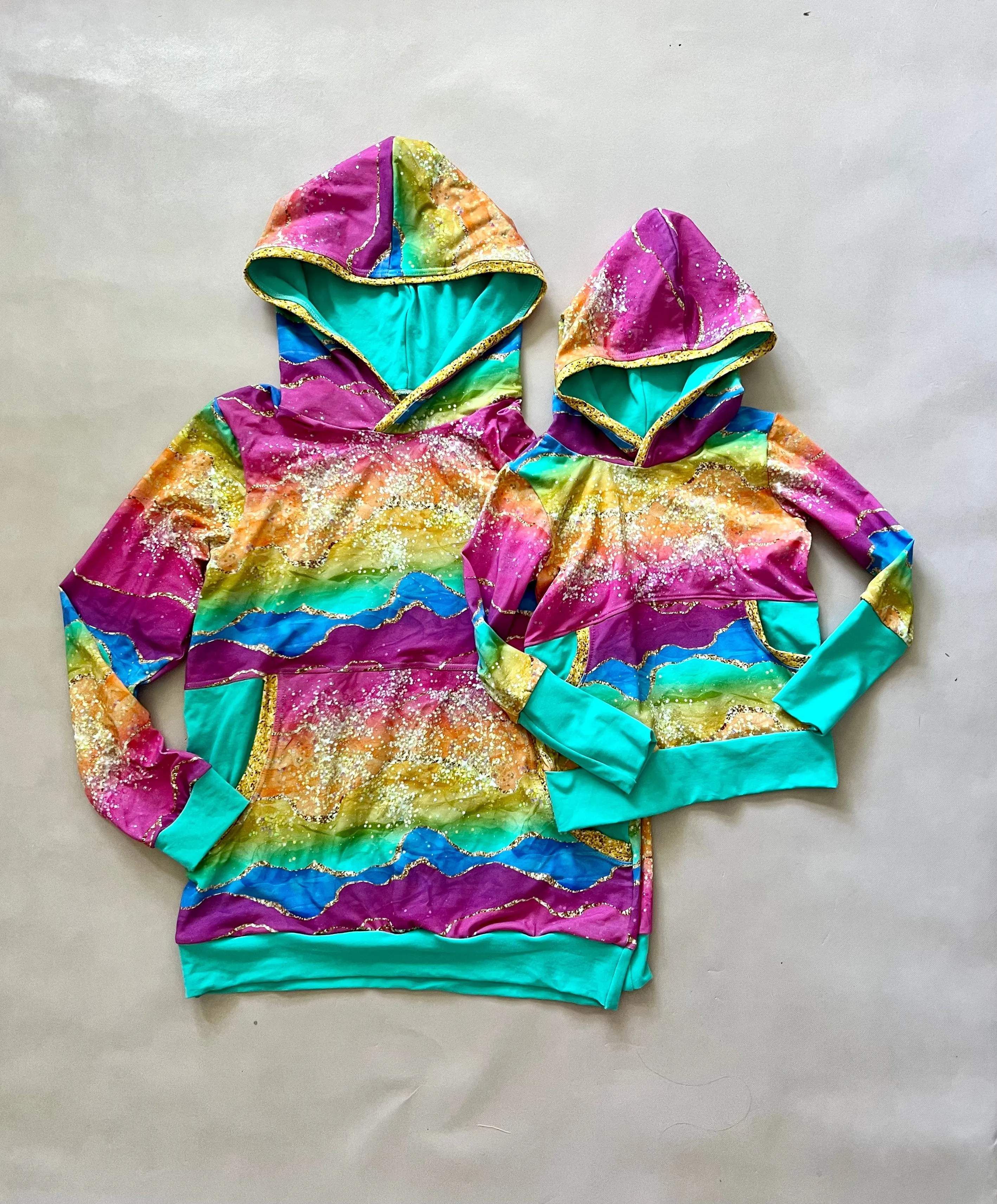 Adult Rainbow Agate Hoodie