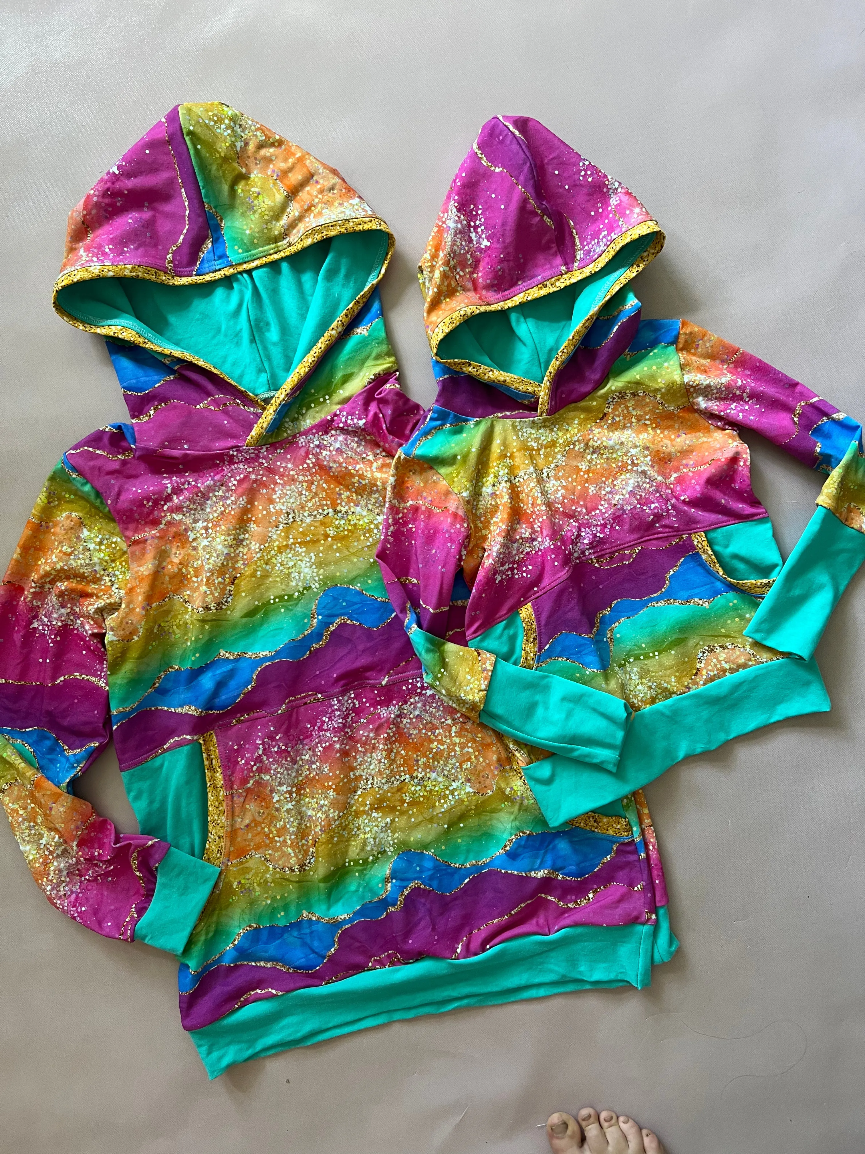 Adult Rainbow Agate Hoodie