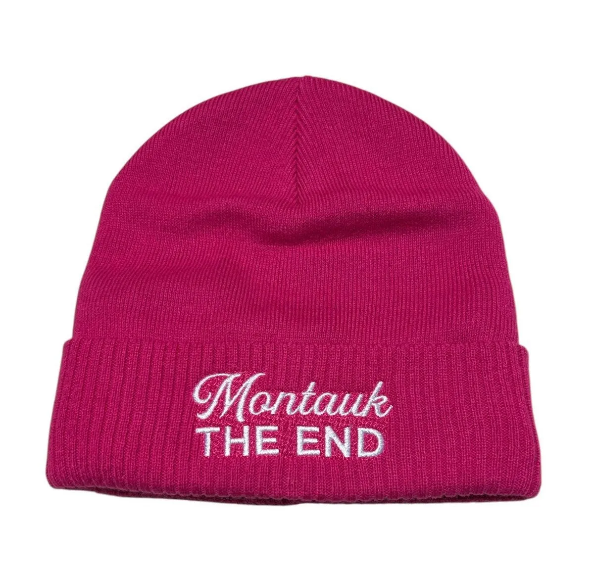 Adult Unisex Embroidered Montauk The End Beanie