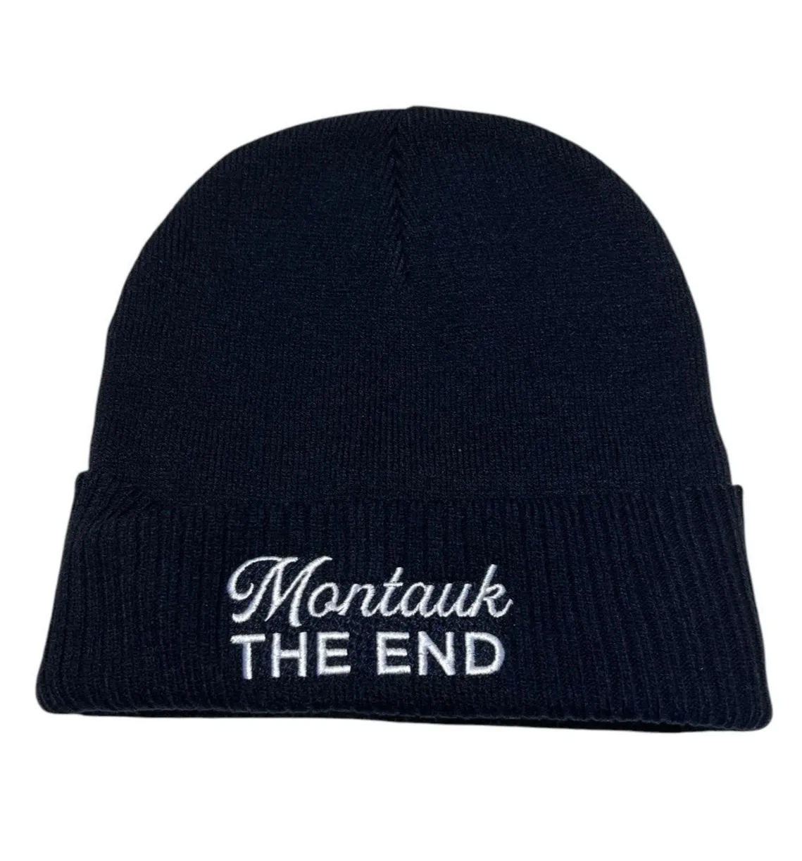 Adult Unisex Embroidered Montauk The End Beanie