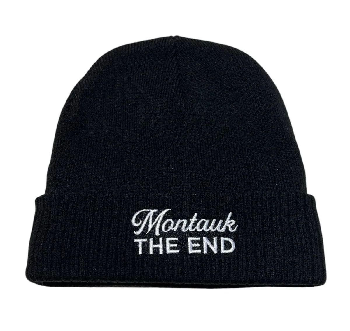 Adult Unisex Embroidered Montauk The End Beanie