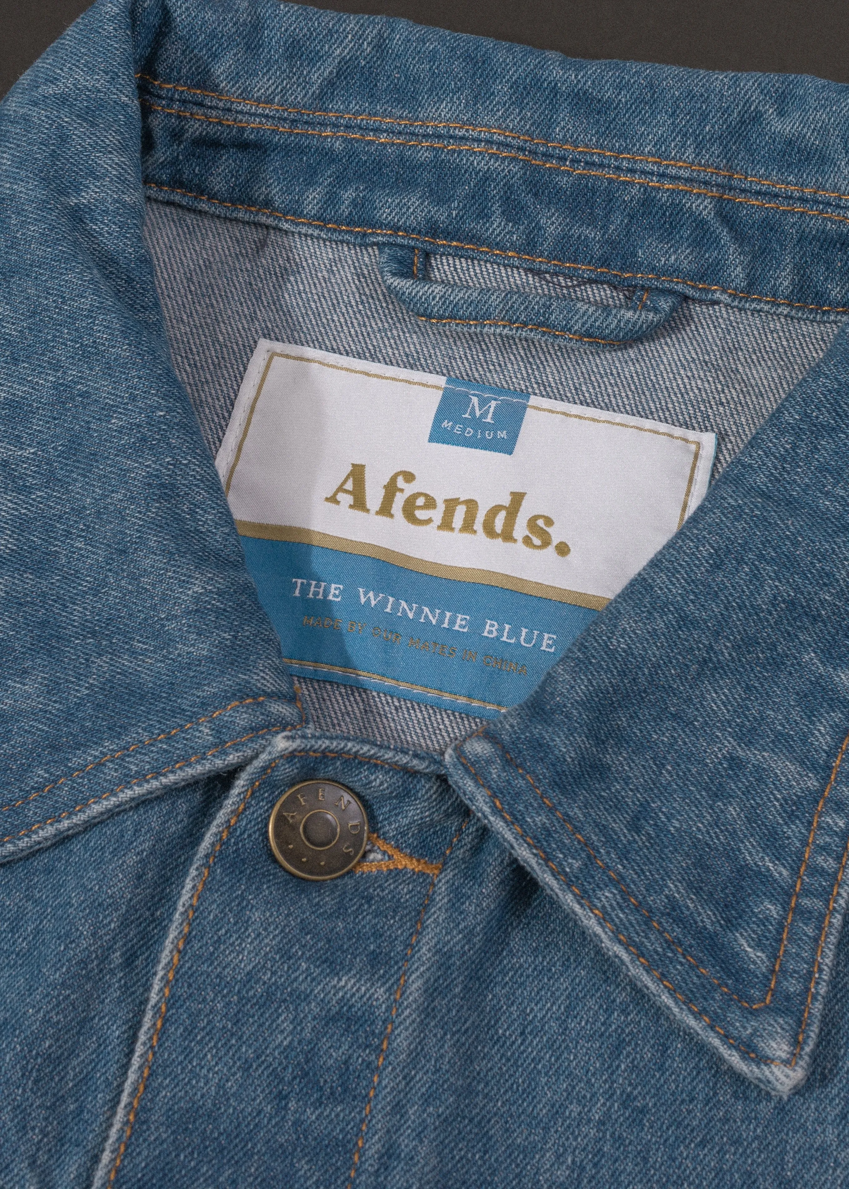 Afends Mens Winnie Blue - Denim Jacket