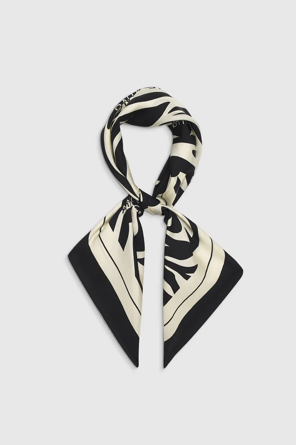 Anine Bing - Evelyn Scarf in Black & Cream Zebra