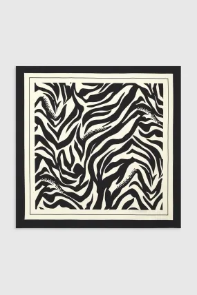 Anine Bing - Evelyn Scarf in Black & Cream Zebra