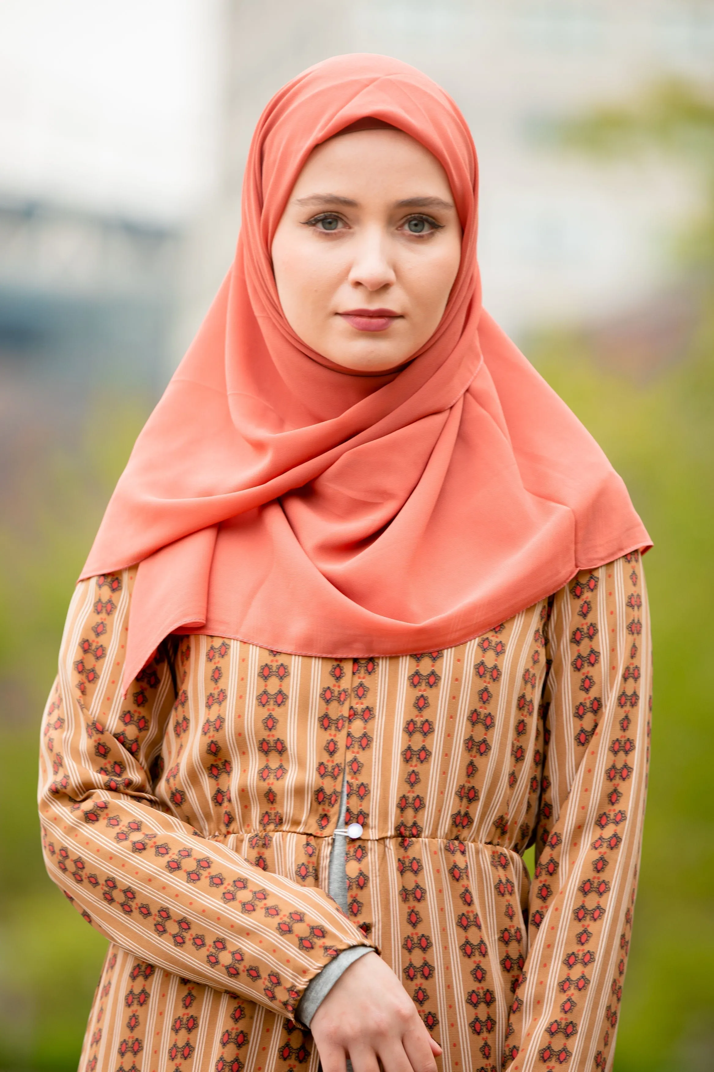 Apricot Chiffon Hijab