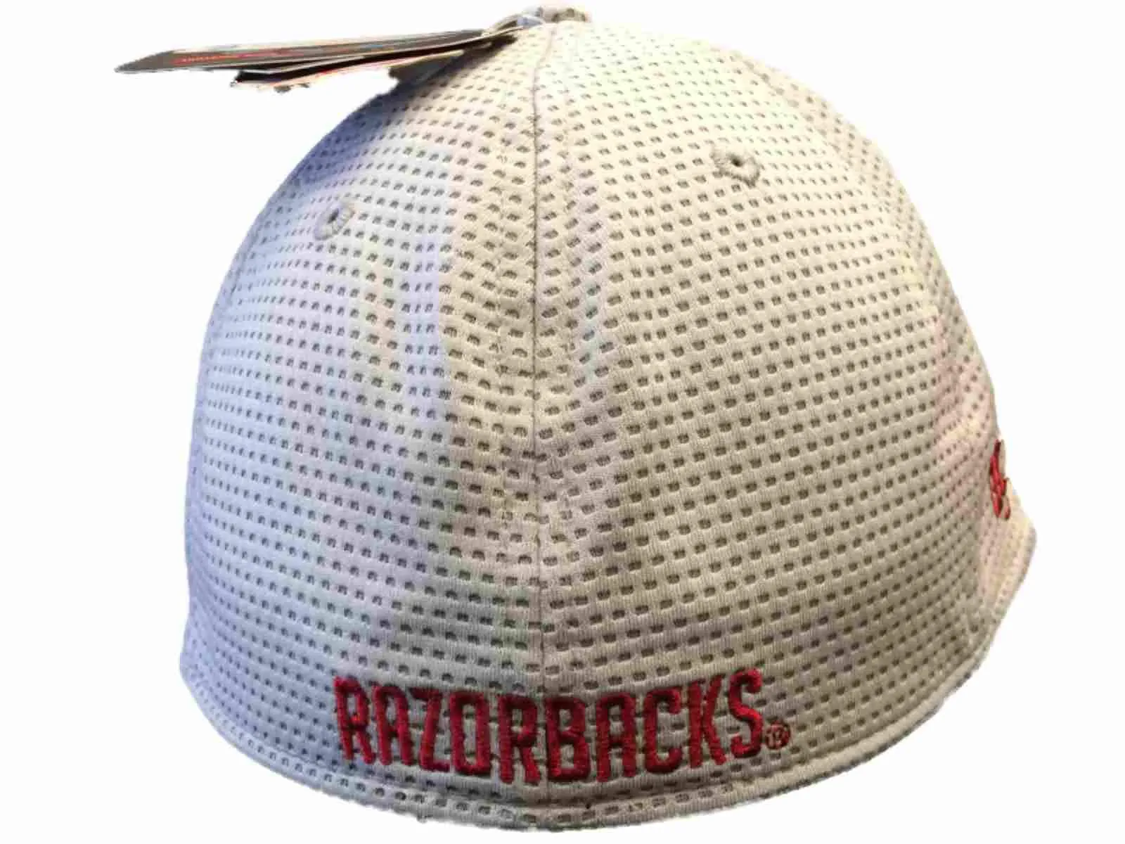 Arkansas Razorbacks OC Sports Gray Contender Mesh Flexfit Hat Cap (M/L)