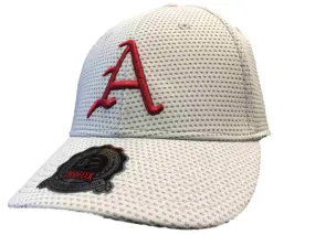 Arkansas Razorbacks OC Sports Gray Contender Mesh Flexfit Hat Cap (M/L)