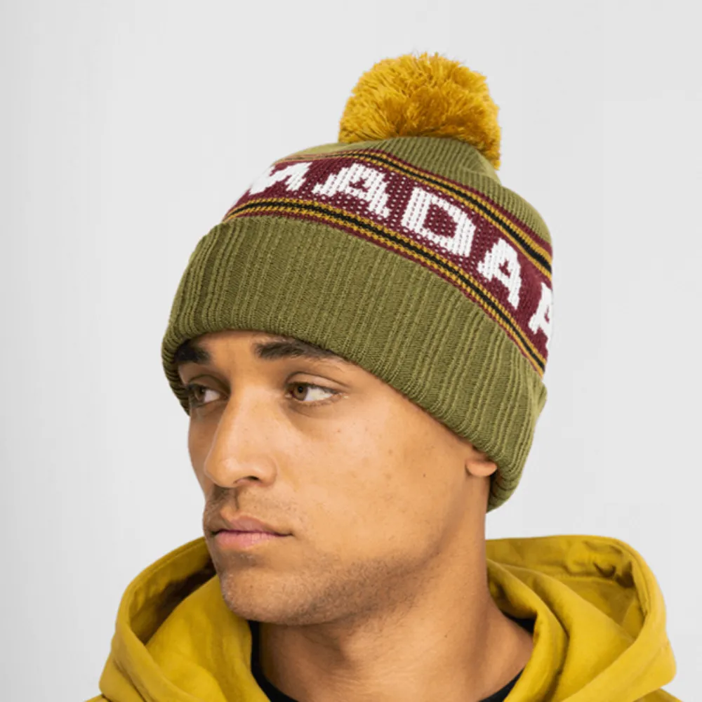 Armada Jacquard Knit Pom Beanie