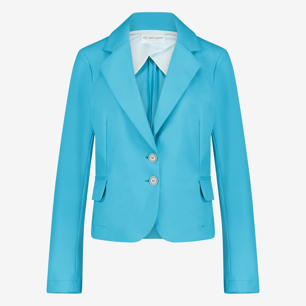 Atina Blazer Technical Jersey | Light Blue