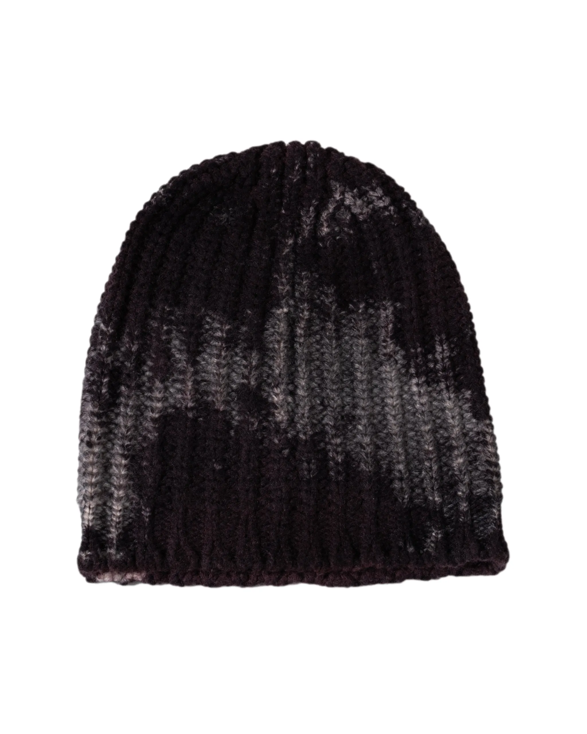 AVANT TOI | CASHMERE BLEND HANDSPRAY DESTROY CHUNKY RIB BEANIE