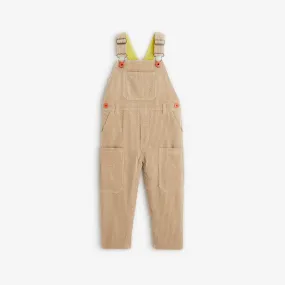 Baby boys' beige overalls