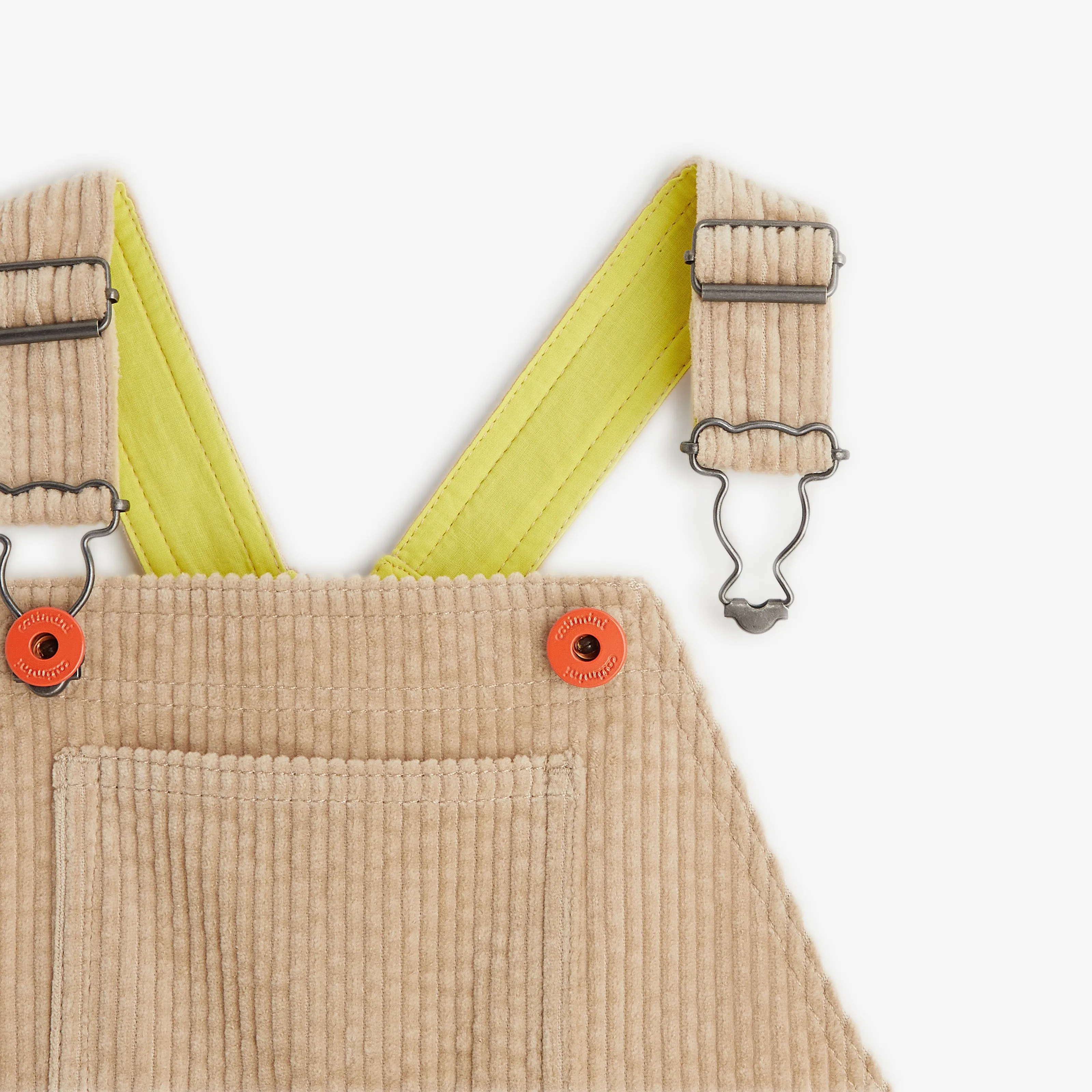 Baby boys' beige overalls