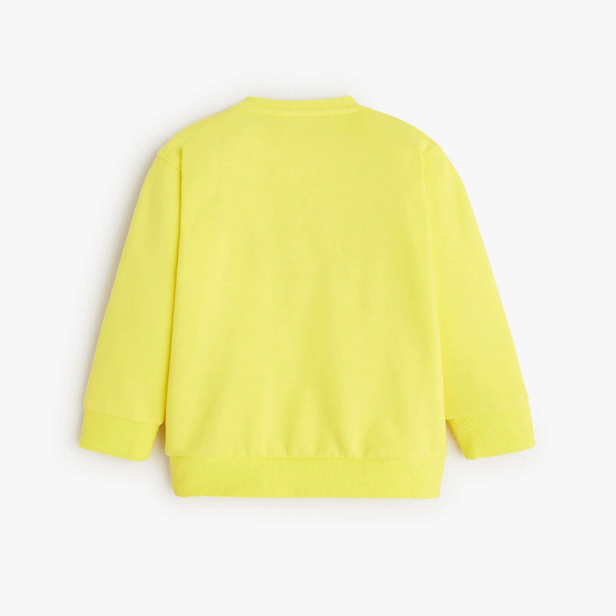 Baby boys' neon yellow sweatshirt