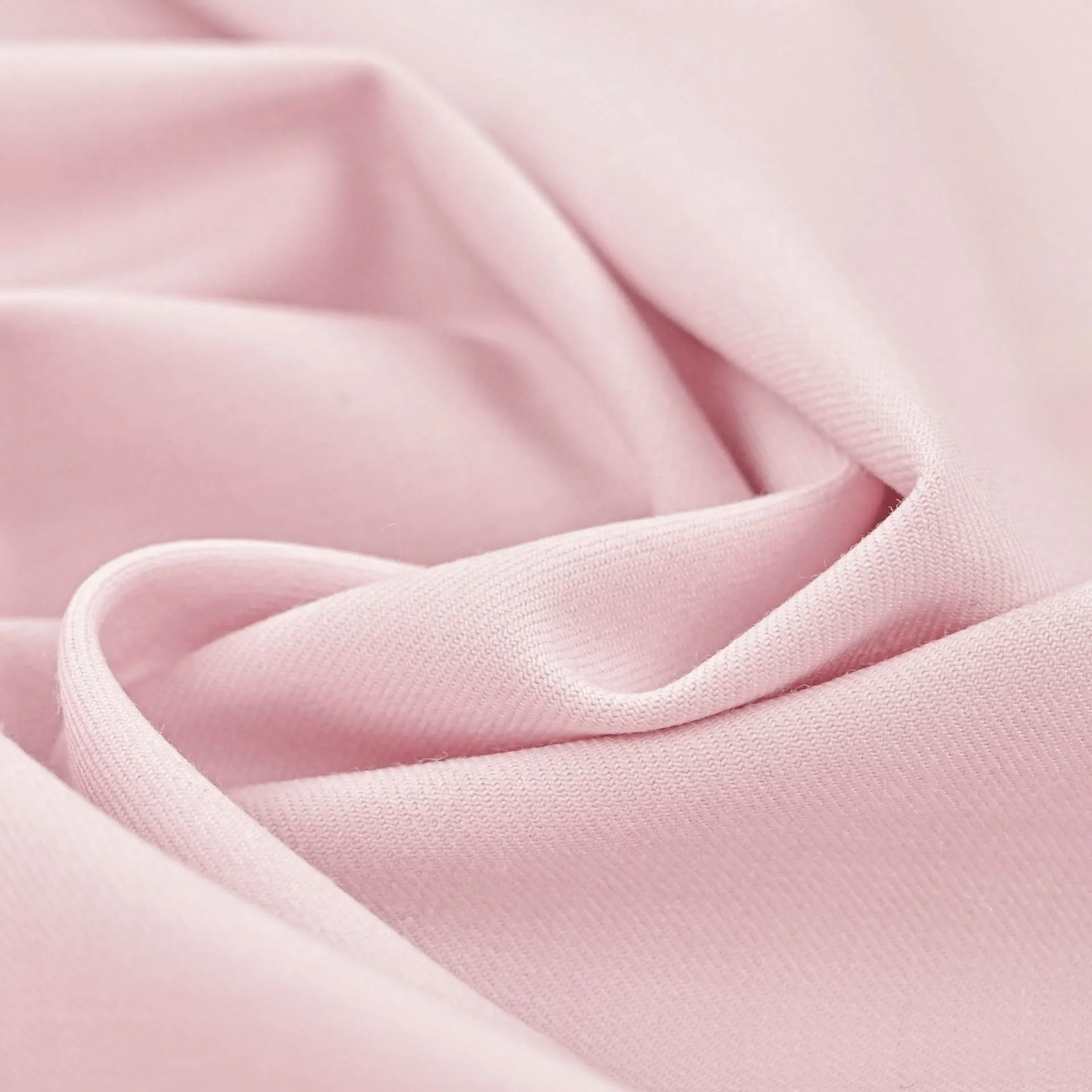 Baby Pink Melange Twill Fabric 4207