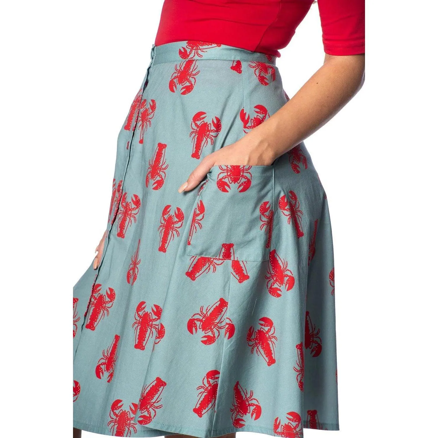 Banned Lobster Love Skirt