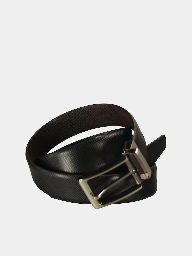 Barjeel Uno Men Slim Belts in Black Leather