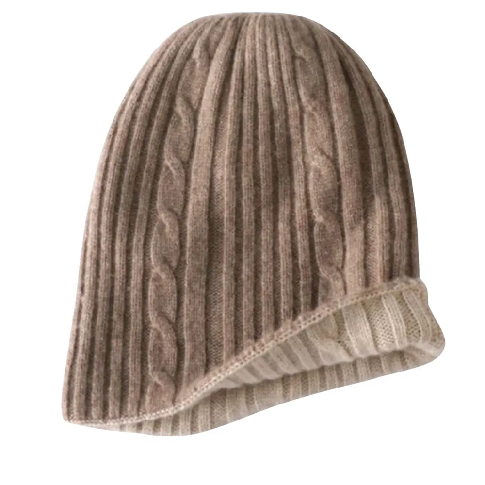 Beanie Cashmere Reversible