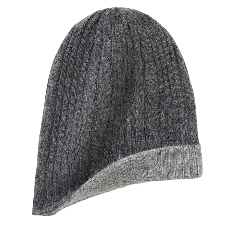 Beanie Cashmere Reversible