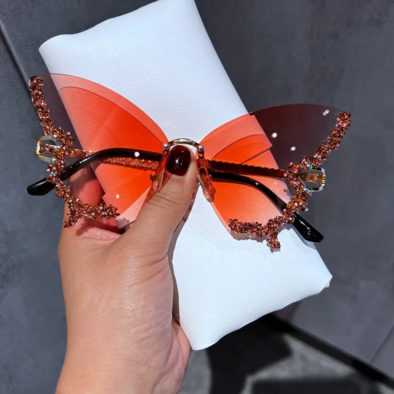 Beautiful Pink Boho Butterfly Sunglasses