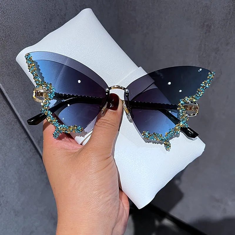 Beautiful Pink Boho Butterfly Sunglasses