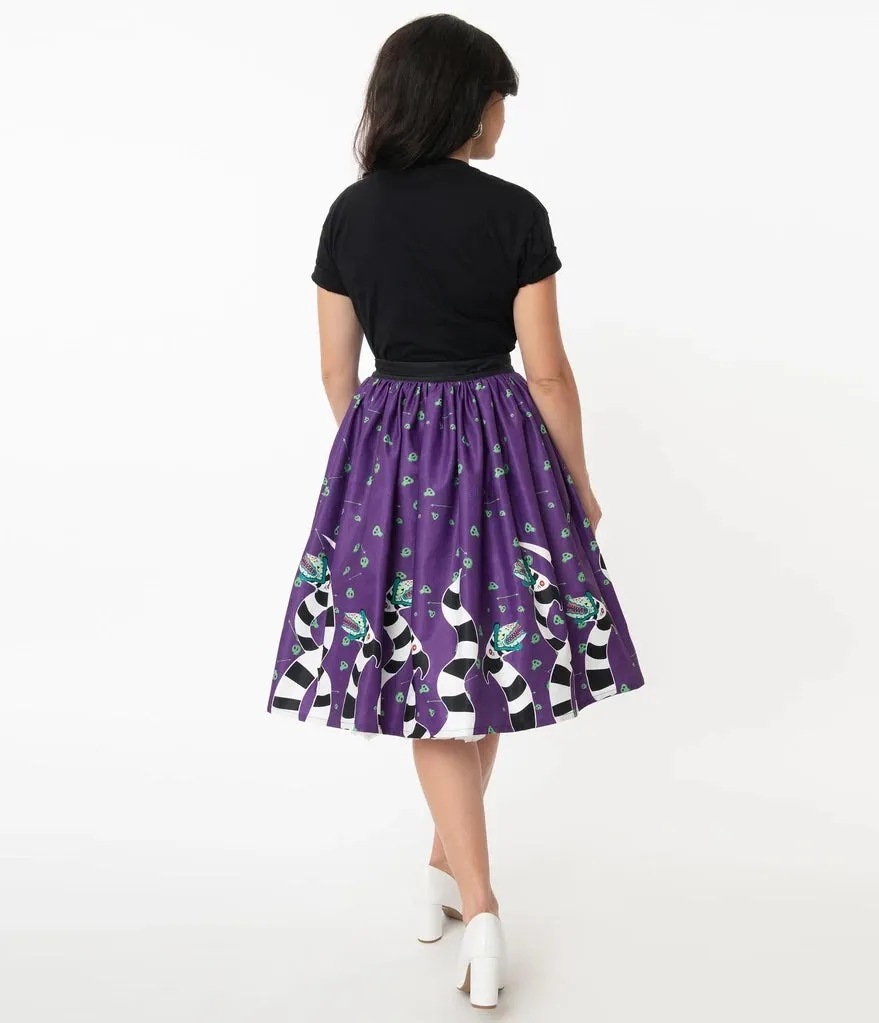 Beetlejuice Sandworm Soiree Gellar Swing Skirt