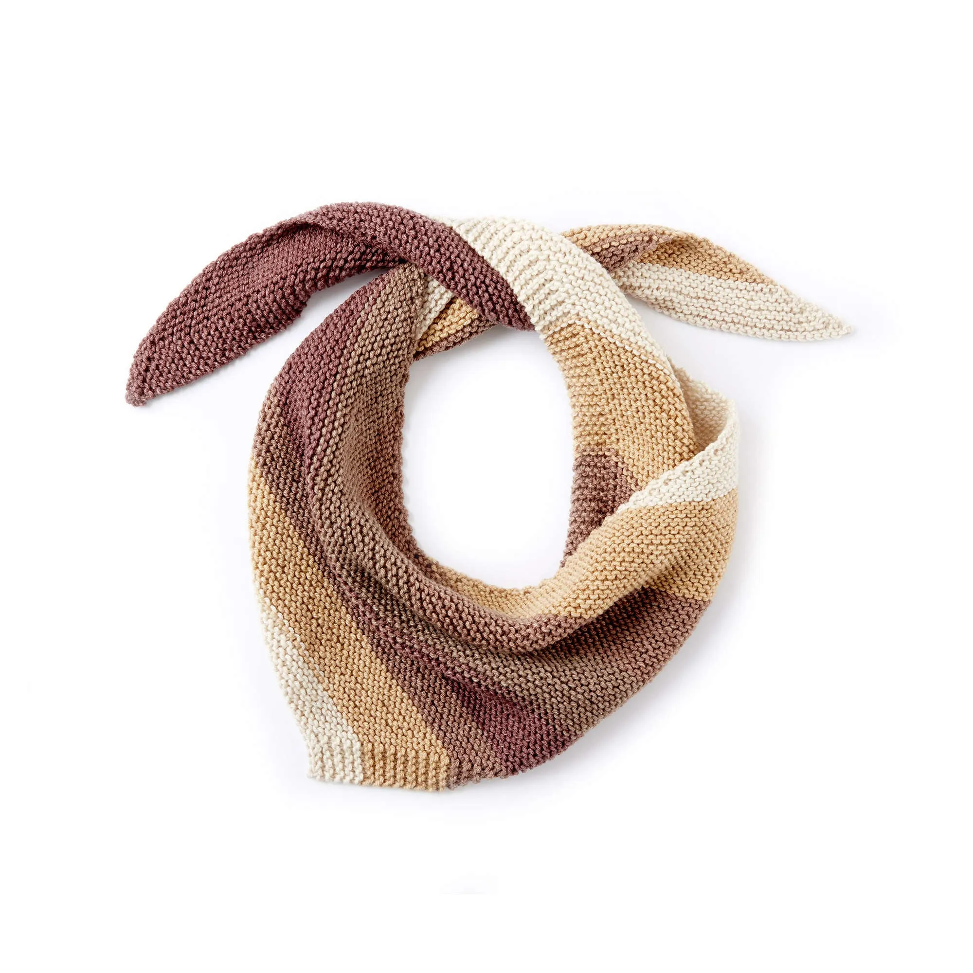 Bernat Shifting Stripes Knit Scarf