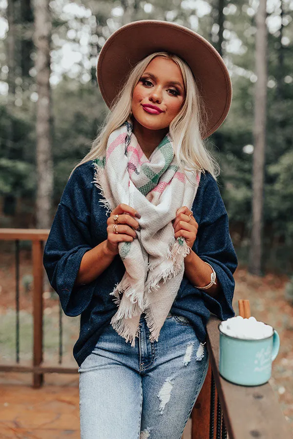 Best Kept Cozy Plaid Blanket Scarf