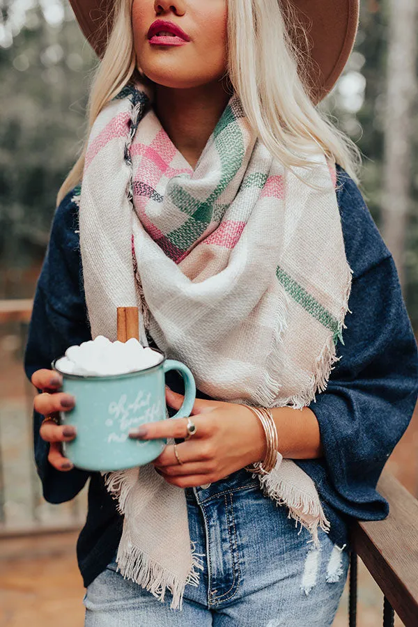 Best Kept Cozy Plaid Blanket Scarf