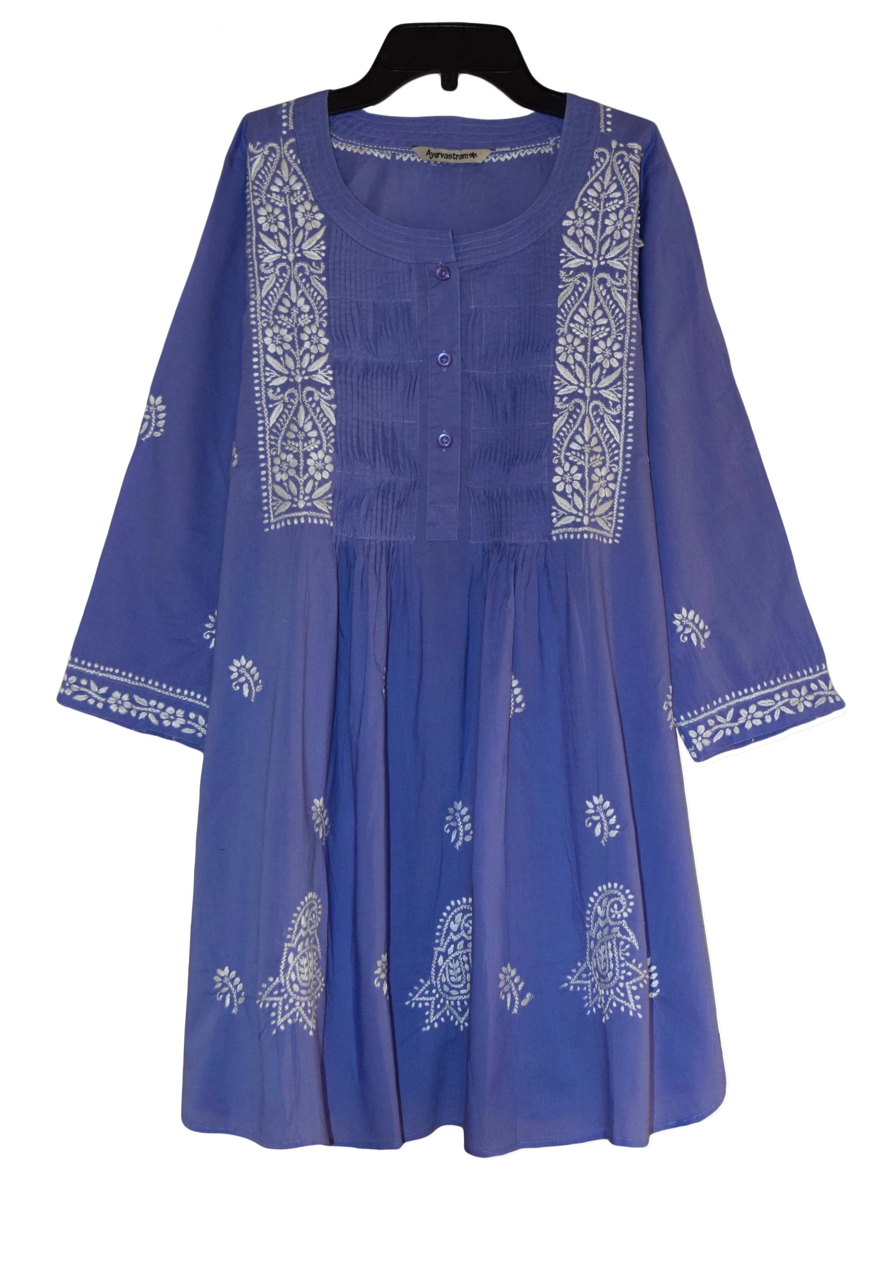 BIBA Hand Embroidered Cotton Tunic (Plus Sizes)