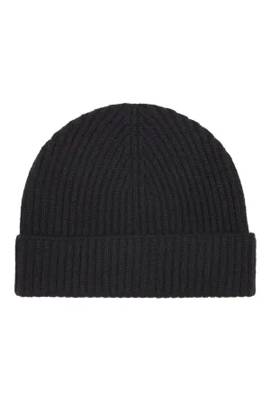 Black Cashmere Ski Beanie